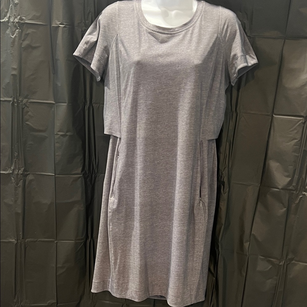 Lululemon Athletica Heather Gray Midi Dress